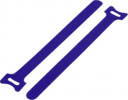 TRU COMPONENTS Tépőzár kábelkötegelő Kötegeléshez Bolyhos és horgos fél (H x Sz) 180 mm x 12 mm Kék 20 db (TC-12659540) (TC-12659540) - aqua