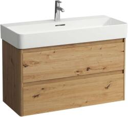 Laufen Base 2.0 dulap 92x40x51.5 cm sub chiuveta pe perete stejar H4114121082671 (H4114121082671)