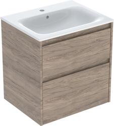 Geberit Selnova Square lavoar cu dulap 60 cm nucă 504.138. JR. 1 (504138JR1)