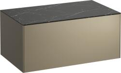 Laufen Sonar dulap cu blat 77.5x45.5x34 cm sub chiuveta pe perete negru H4054100341421 (H4054100341421)