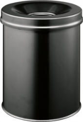 DURABLE Papierkorb Safe, , Stahl, schwarz, 15 Liter, selbstverlöschend mit Flam Papírkosár 15 l (O x Ma) 260 mm x 357 mm Acél Fekete 1 db (330501)