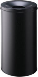 DURABLE Papierkorb Safe, , Stahl, schwarz, 60 Liter, selbstverlöschend mit Flam Papírkosár 60 l (O x Ma) 375 mm x 662 mm Acél Fekete 1 db (330701)