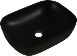 INVENA VITORIA 45x32 cm pultra ültethető mosdó, matt fekete CE-48-005-W (CE-48-005-W)