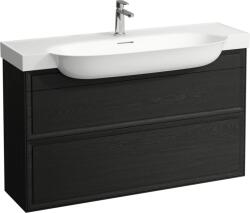 Laufen The New Classic dulap 117.7x31.6x67.7 cm sub chiuveta pe perete negru-stejar H4060520856281 (H4060520856281)