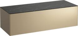 Laufen Sonar dulap cu blat 117.5x45.5x34 cm sub chiuveta pe perete negru-auriu H4054200341401 (H4054200341401)