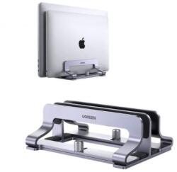 UGREEN Laptop állvány, vertikális, állítható, laptop stand, dupla, szürke (60643)