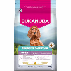 EUKANUBA 2, 3kg Eukanuba Special Care Sensitive Digestion Puppy csirke & pulyka száraz kutyatáp - zooplus - 10 090 Ft