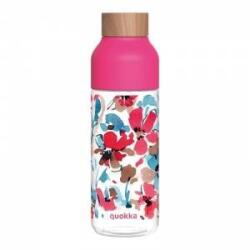 QUOKKA Ice - Ecozen water bottle 720 ml (Red Flowers)