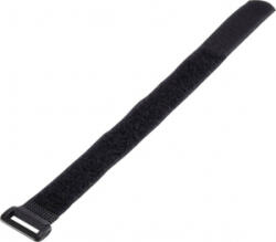 Basetech Tépőzár pánttal bolyhos és horgos fél, 300 mm x 20 mm Fekete 1 db (98001c373) (98001c373) - aqua