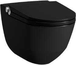 Laufen Riva bidéfunkciós wc függő perem nélkül fekete H8206917160001 (H8206917160001)