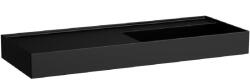 Laufen Kartell mosdótál 120x46 cm négyszögletes klasszikus fekete matt H8133337161121 (H8133337161121)