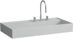 Laufen Kartell mosdótál 90x46 cm négyszögletes klasszikus-beépíthető szürke/kő matt H8103397591111 (H8103397591111)