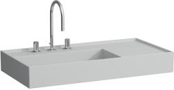Laufen Kartell mosdótál 90x46 cm négyszögletes klasszikus-beépíthető szürke/kő matt H8183387591111 (H8183387591111)