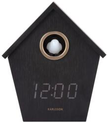 Karlsson alarmă cu cuc din placă MDF 13 x 15, 3 x 6, 8 cm 99KK-ZEUZZG_99X (KA6124BK)