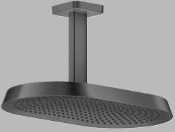 Hansgrohe Dus fix 370x220, 2jet, EcoSmart, cu racord de tavan, antracit periat (Brushed Black Chrome), Axor ShowerSphere 39758340 39758340 (39758340)