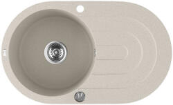 Laveo SBD_481T - LAVEO DAFNE 1CS egymedencés gránit mosogató 780x470 dugókiemelővel bézs (SBD_481T)