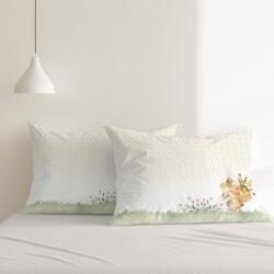 Lenjerii Deosebite Set 2 fete de perna 50x70 cm bumbac ranforce, Londy cu flori de primavara Lenjerie de pat