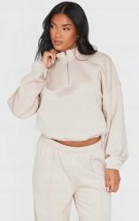 Prettylittlething Bézs Klasszikus Hosszú Ujjú Pulóver Kerek Nyakkivágással Prettylittlething XL