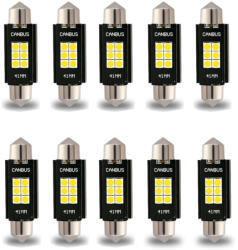 Autolife 10db-os 41MM-3030-6SMD Szofita - CANBUS - 12-24V Hűtőbordákkal - 10db (21271_alf)