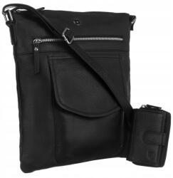 Peterson Postás Táska crossbody Peterson Ptn D72-DS fekete (PTN D72-DS-5117 BLAC)