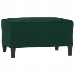 vidaXL Lábtámasz 70x55x41 cm bársonyos sötétzöld (349319)