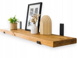 Chata Loft fali polc tömör fából, virágoknak, nappaliba 60cm x 25cm