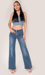 Nina Carter Blugi Dama Evazati Nina Carter Albastri P139-1A M7 (P139-1ABLUE-36)