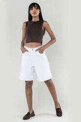 Nina Carter Blugi scurti albi wide leg P617-10C M7 (P617-10WHITE-34)