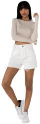 Nina Carter Blugi scurti albi Nina Carter cu terminatii franjurate J231-2 M7 (J231-2BLANC-38)