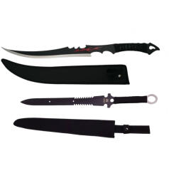 DEPOX Set doua sabii de vanatoare, DEPOX®, Fire Blade, 70 cm, teaca inclusa (0756)