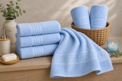 Ralex Pucioasa Prosop HORECA Greek Border 500g Azure Oasis din Bumbac 100% 50x90 cm (RPU-110243) Prosop