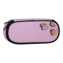 Starpak Rózsaszín ovális tartó tolltartó gumipánttal Capibara pinnel - pinnel - 22x6x10 cm - Starpak (IMO-SP-576234)