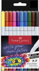 Faber-Castell Filctoll FABER-CASTELL Grip széles hegyű 10 darabos készlet (155317) - papir-bolt