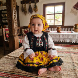Ie Traditionala Costum Traditional Fetite 0-12 luni Mariuca