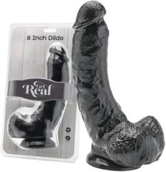  Реалистично дилдо с изразени вени и вендуза, 20, 5см. - ToyJoy Get Real Black (D-234568)