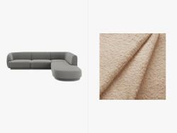 Micadoni Coltar modular Miley cu tapiterie boucle (MIC_RRCO_101_F1_MILEY2)