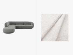 Micadoni Coltar modular Miley cu tapiterie boucle (MIC_RLCO_101_F1_MILEY1)