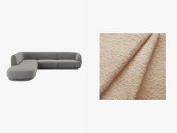 Micadoni Coltar modular Miley cu tapiterie boucle (MIC_RLCO_101_F1_MILEY2)