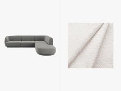 Micadoni Coltar modular Miley cu tapiterie boucle (MIC_RRCO_101_F1_MILEY1)