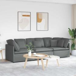 vidaXL Canapea modulara cu perne din stofa gri închis GartenMobel Dekor (3321268) Canapea