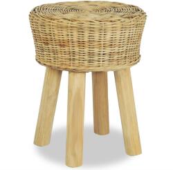 vidaXL Scaun de bar, ratan natural GartenMobel Dekor (244578)
