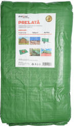 Breckner Germany Prelata impermeabila verde 6x10 m, 120 g/mp, cu inele metalice (BK89406)
