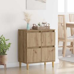 vidaXL Bufet Stejar Artizanal 60 x 35 x 70 cm Lemn compozit GartenMobel Dekor (881264) Comoda