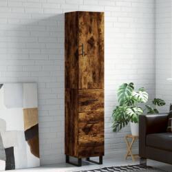 vidaXL Dulap înalt, stejar fumuriu, 34, 5x34x180 cm, lemn prelucrat GartenMobel Dekor (3198878) Comoda
