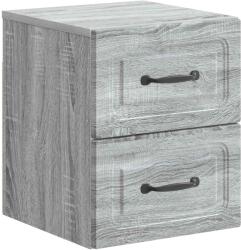 vidaXL Dulap de noapte suspendat Sonoma gri 34, 5 x 33 x 40 cm GartenMobel Dekor (899327)