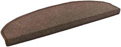 vidaXL Mochete autocolante pentru scara Semicircular 15 pcs Maro Cafea GartenMobel Dekor (42038639) Covor