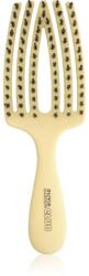 Olivia Garden Club The Nomad Detangling&Shine Fingerbrush perie de tip paletă pentru păr Yellow 1 buc