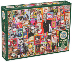 Cobble Hill Puzzle Cobble Hill din 1000 de piese - Tablouri cu pisici (40044) Puzzle