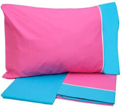 Sunshine Set Cearșafuri Single 160x260cm. Cotton Feelings Imprimat 152-187-16 Fuchsia 3buc (152-187-16)