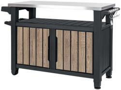 Keter Decocoat unity műanyag xl kerti grill asztal 207l